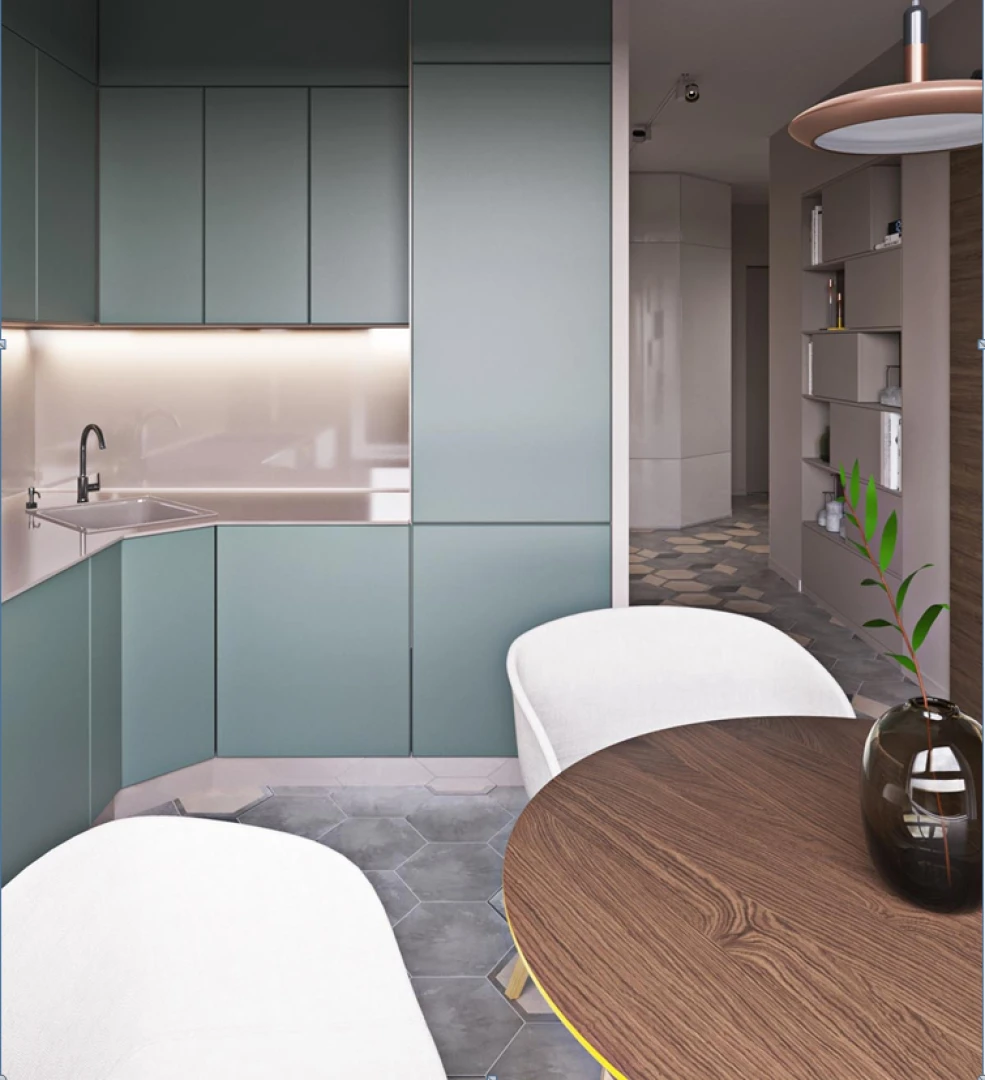 nội thất hiện đại 60m