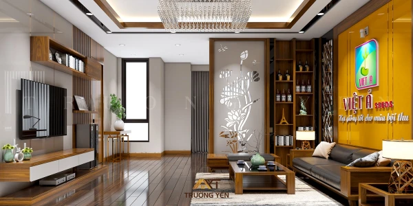 Thiết Kế Nội Thất Phòng Khách- Làm Việc.