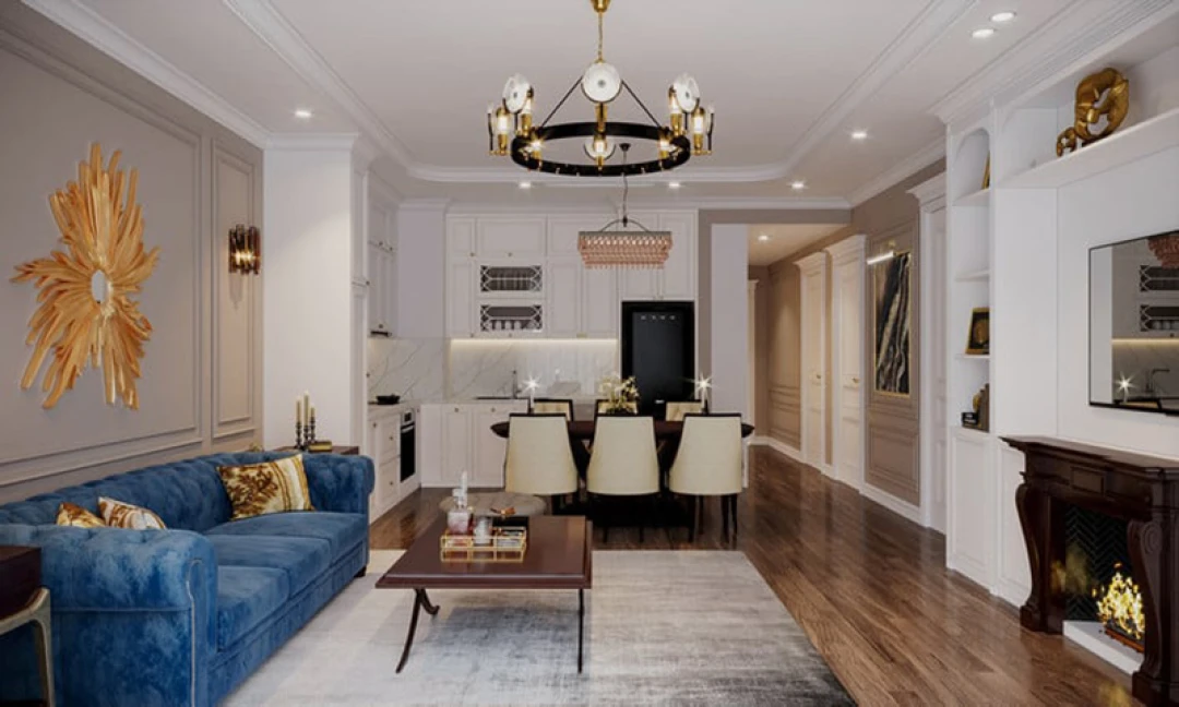 mẫu nội thất chung cư tân cổ điển