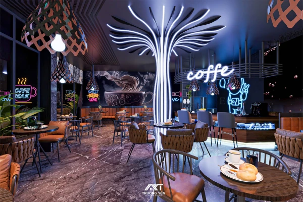 Thiết Kế Nội Thất Quán Cafe Linh Đàm