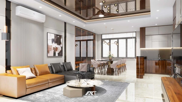 Thiết Kế Nội Thất Nhà Phố Hữu Bằng